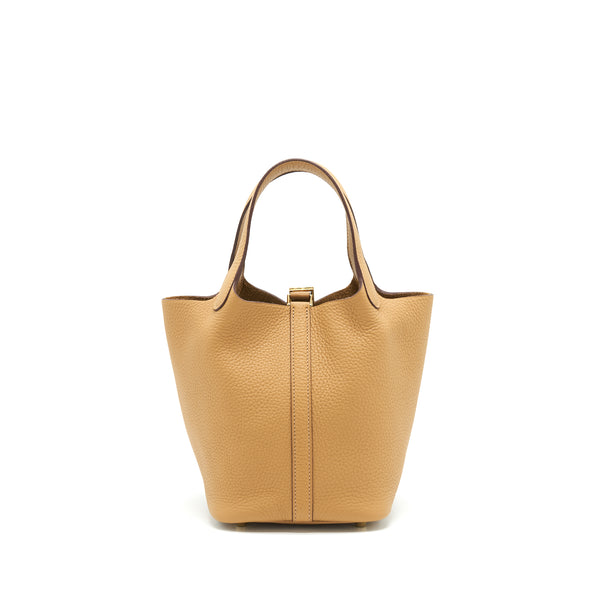 Hermes Picotin 18 Lock Bag Biscuit GHW Stamp Z