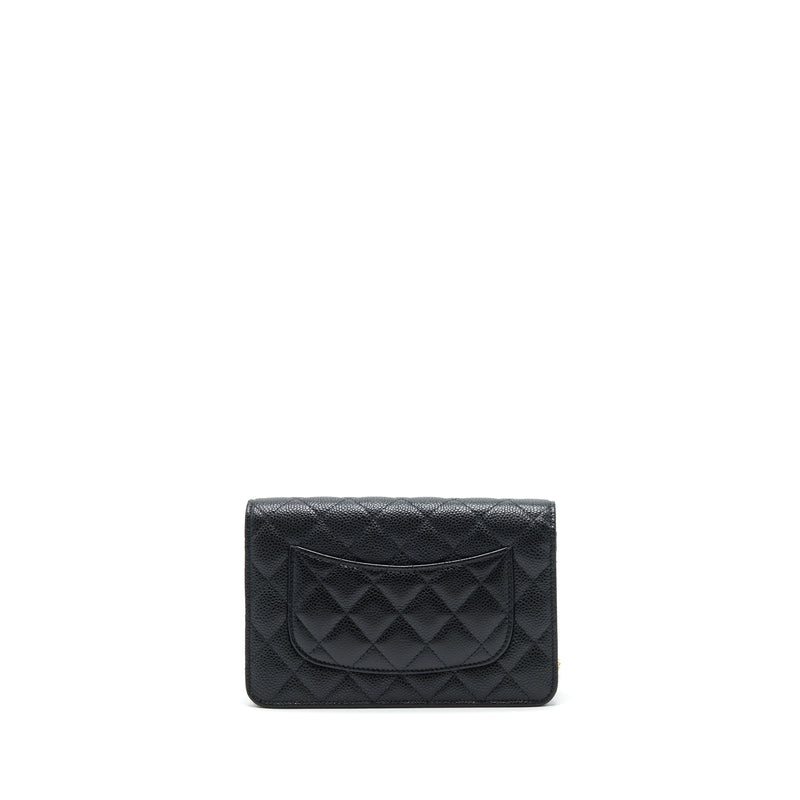 Chanel Classic Wallet on chain Caviar black GHW