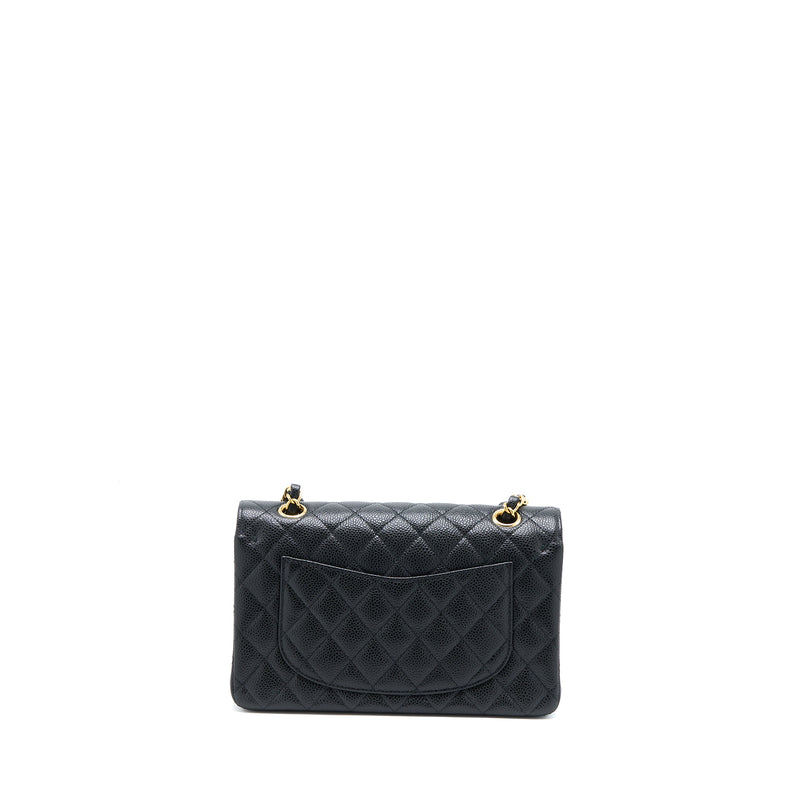 Chanel Small Classic Double Flap Bag Caviar Black GHW (Microchip)