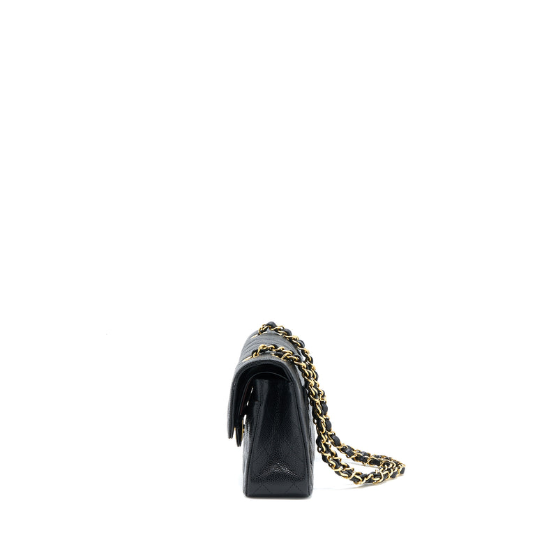 Chanel Small Classic Double Flap Bag Caviar Black GHW (Microchip)