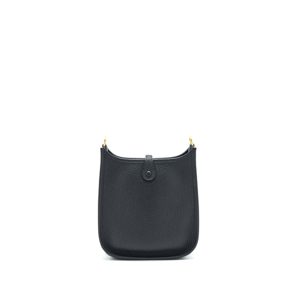Hermes Mini Evelyne Black GHW Stamp Y