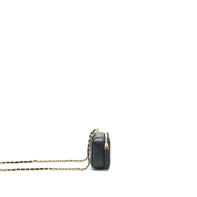 Chanel 21K Mini Clutch With Chain Black GHW