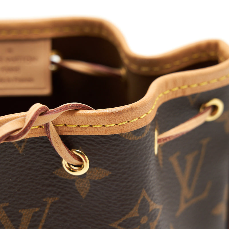Louis Vuitton Nano Noe Monogram Canvas GHW