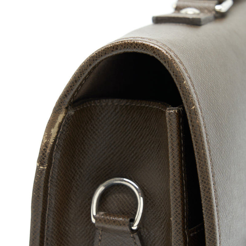 Louis Vuitton Men’s Large Briefcase With Shoulder Strap Dark Brown SHW