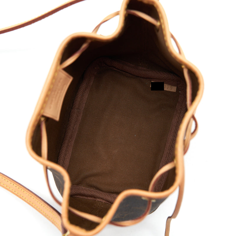 Louis Vuitton Nano Noe Monogram Canvas GHW