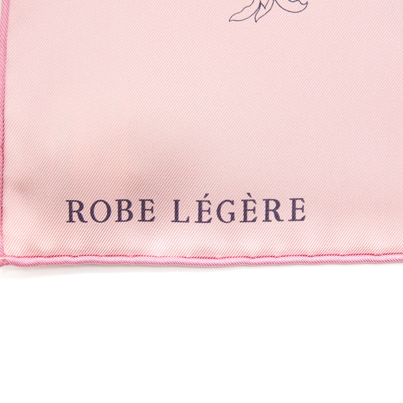 Hermes 90 X 90 cm Robe Legere Silk Scarf Pink