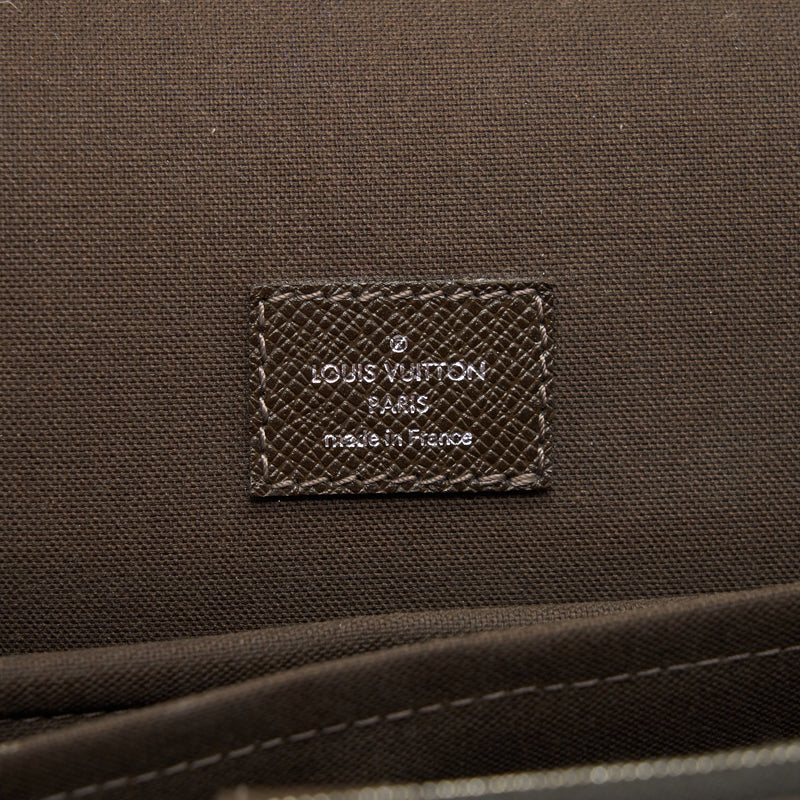 Louis Vuitton Men’s Large Briefcase With Shoulder Strap Dark Brown SHW