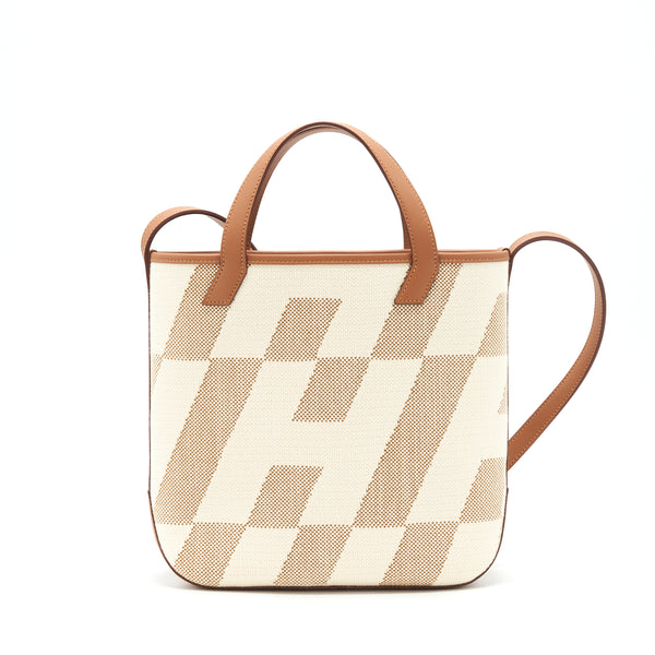 Hermes Cabas H en Biais 27 Bag Gold Stamp Z