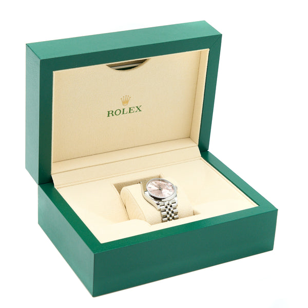 Rolex Datejust 31MM Oyster Perpetual OysterSteel Pink Dial Jubilee Bracelet M278240-0008