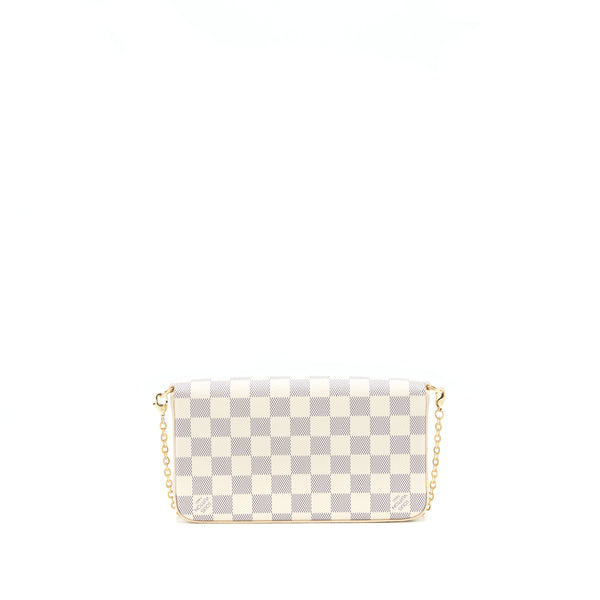 Louis Vuitton Felicie Pochette Damier Azur Canvas