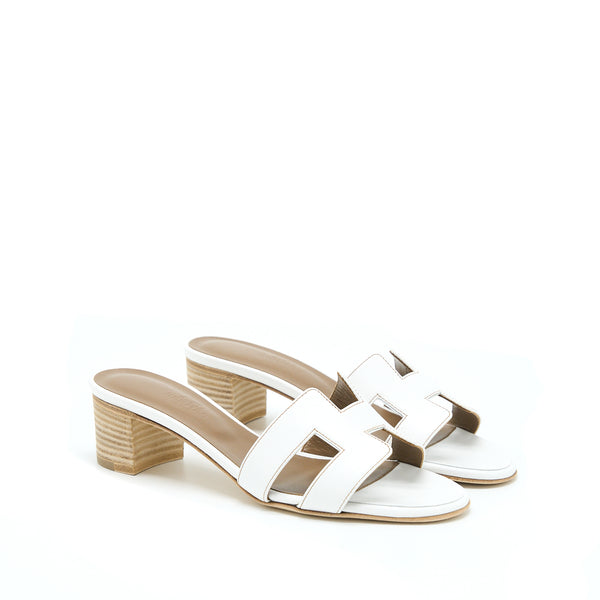 Hermes Size 36 Sandal Oasis White