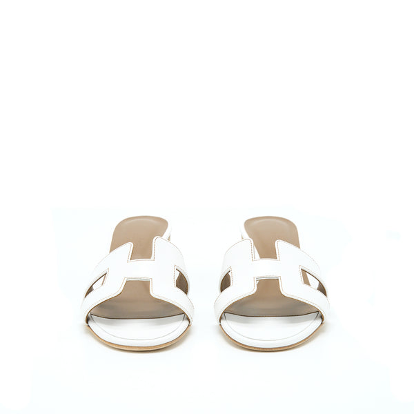 Hermes Size 36 Sandal Oasis White