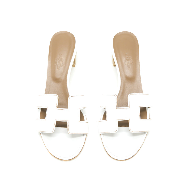 Hermes Size 36 Sandal Oasis White