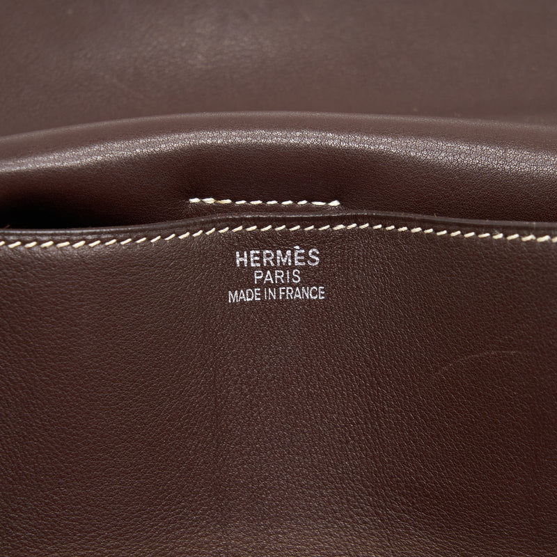 Hermes Kelly Flat Bag Swift Leather Stamp Square K
