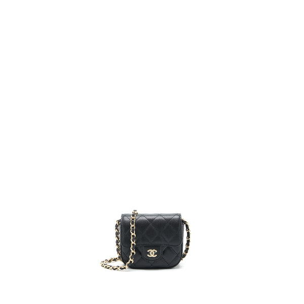 Chanel mini flap Vanity with Chain Caviar black LGHW