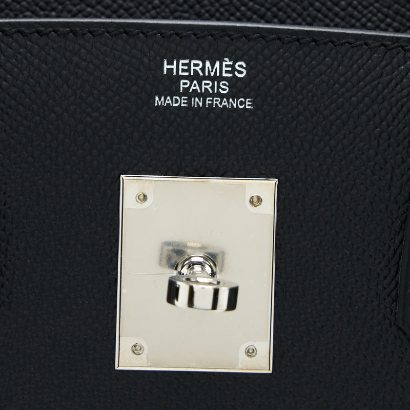 Hermes Birkin 30 Retourne Epsom Black SHW Stamp C