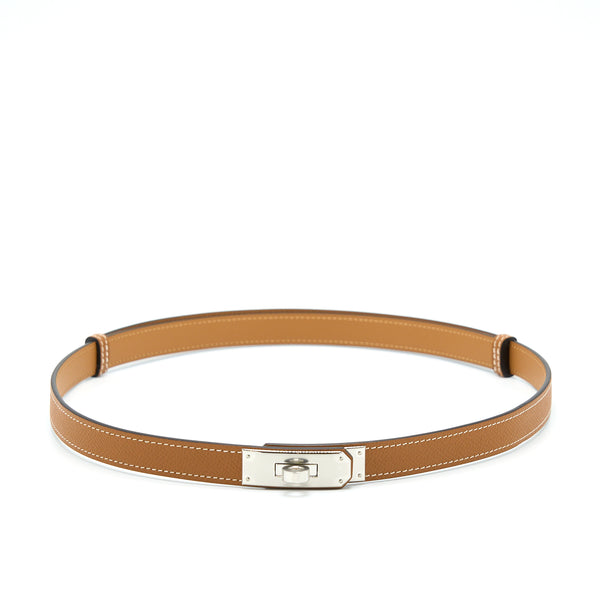 Hermes Kelly Classic Belt Epsom Gold SHW Stamp Y