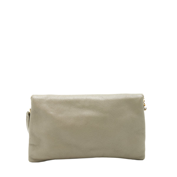 Balenciaga city Fold Clutch/ Shoulder Bag grey GHW