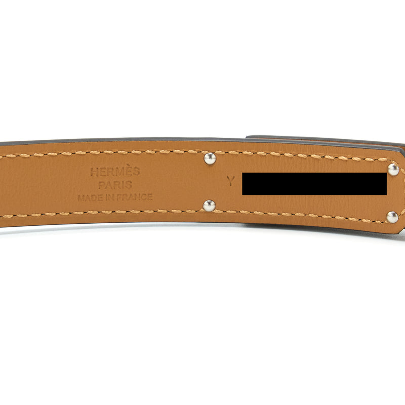 Hermes Kelly Classic Belt Epsom Gold SHW Stamp Y