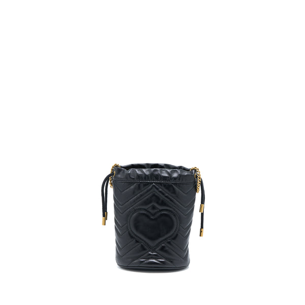 Gucci GG Marmont Mini Bucket Black GHW