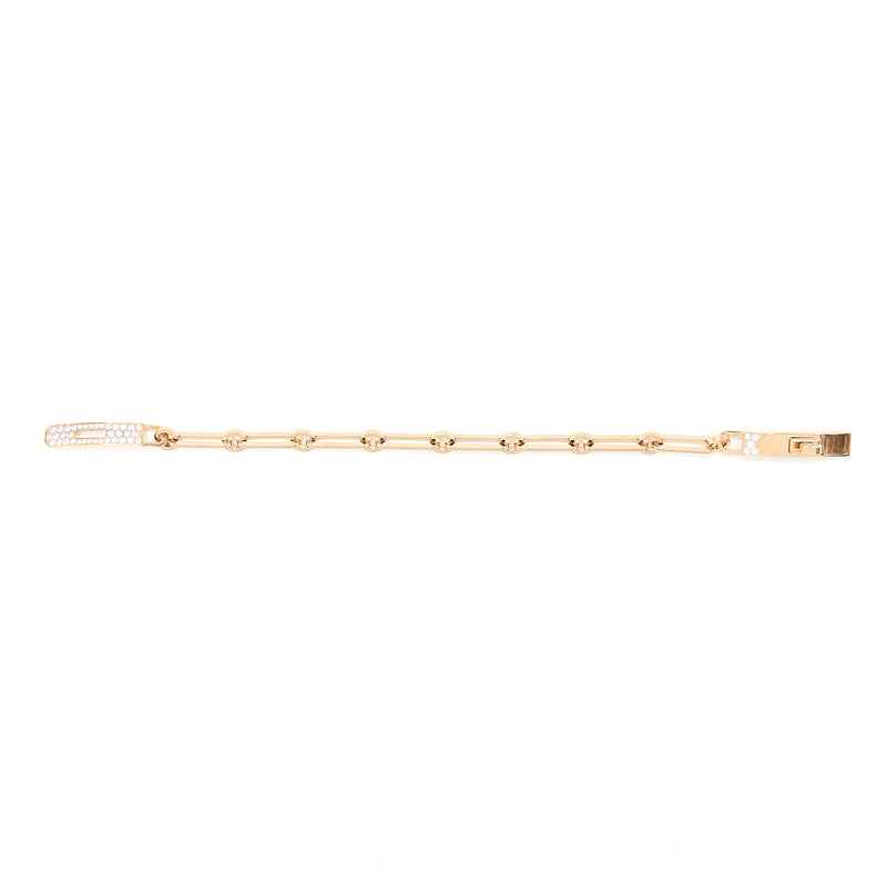 Hermès Kelly Bracelet Rose Gold Half Diamond SH – SukiLux