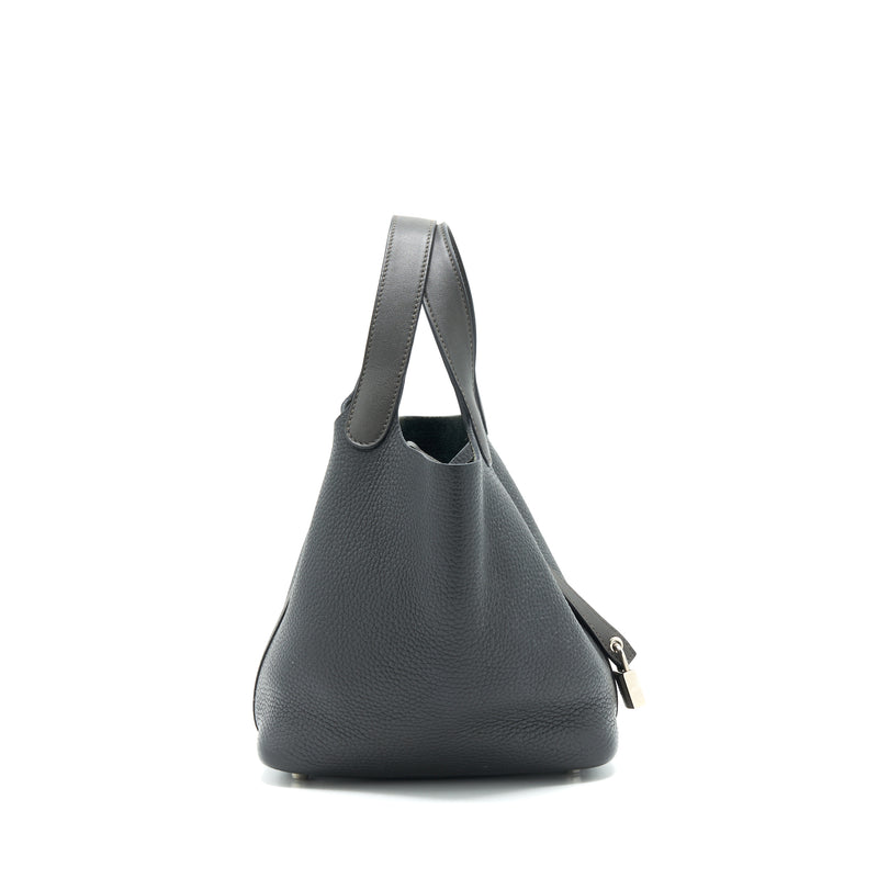 Hermes picotin 18 Lock Bag Dark Grey SHW stamp square R