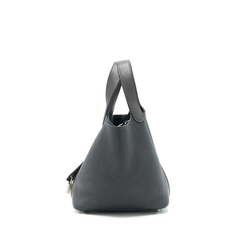 Hermes picotin 18 Lock Bag Dark Grey SHW stamp square R