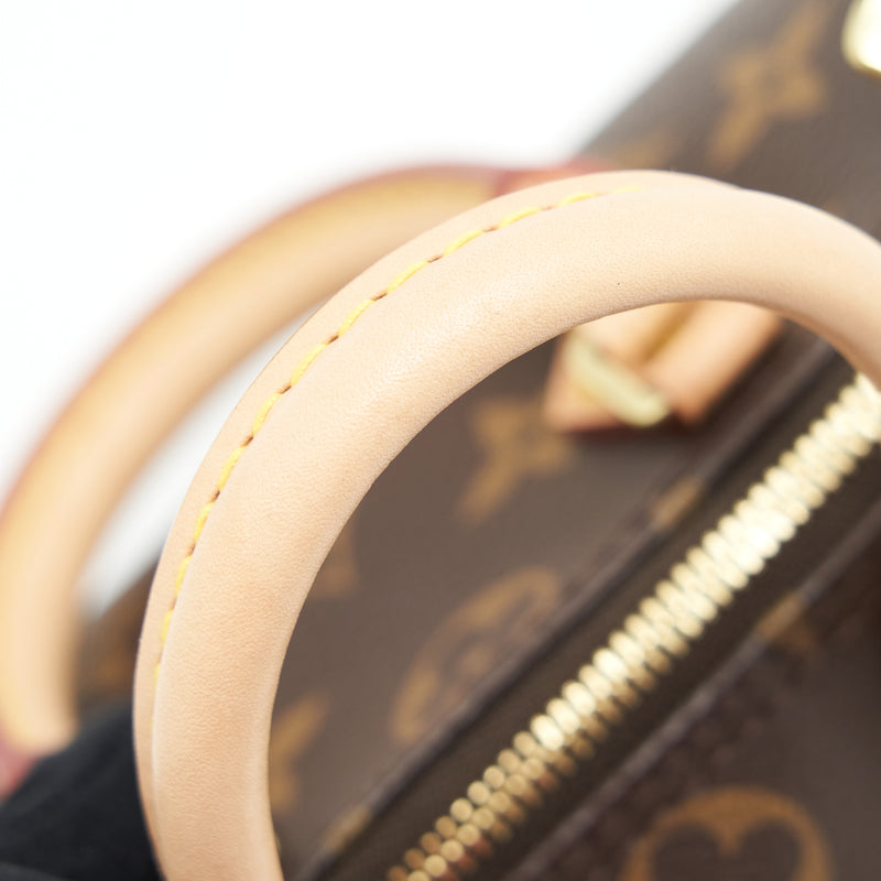 Louis Vuitton Nano Speedy Monogram Canvas GHW