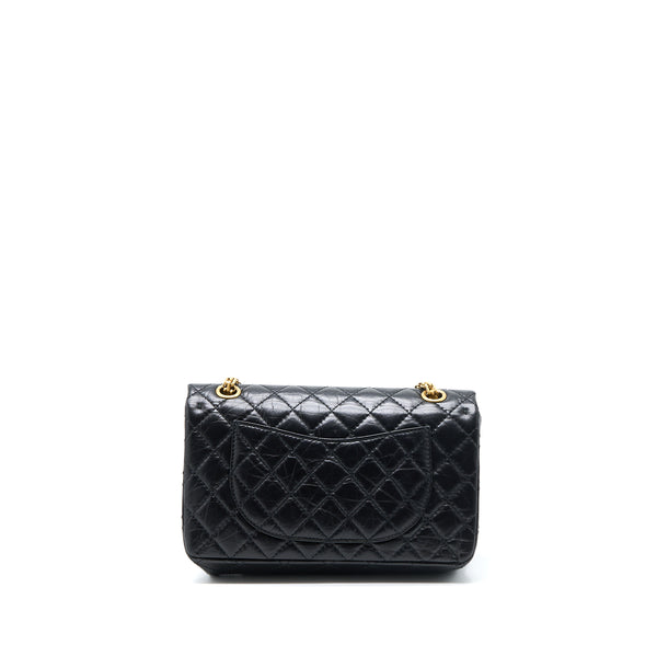 Chanel Small 2.55 Reissue Flap Bag Aged Calfskin Black Brushed GHW