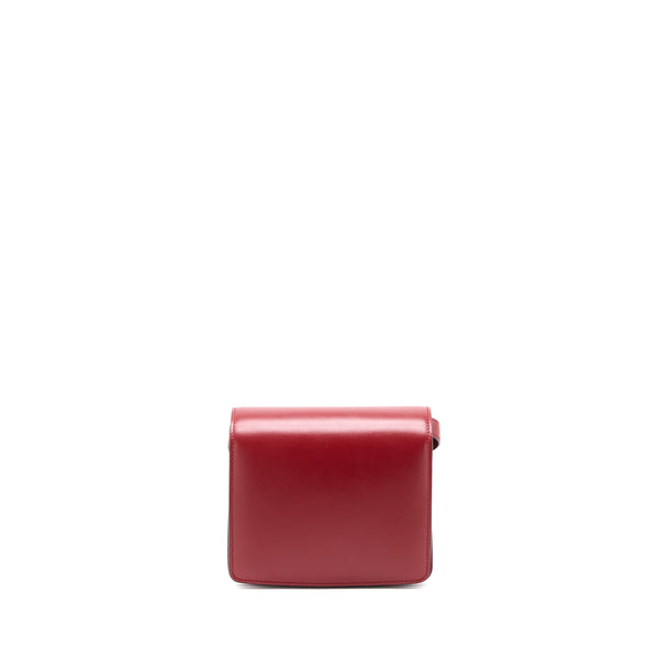 Celine Small Classic Box Bag Calfskin Red GHW