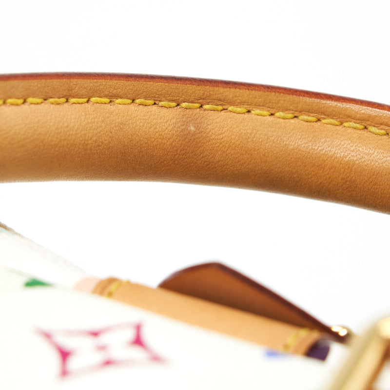 Louis Vuitton White Monogram multicolour Speedy 30 bag