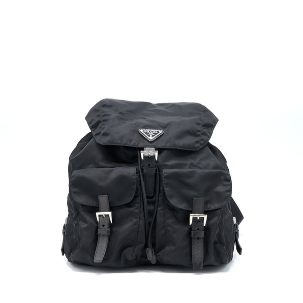 Prada Re-Nylon Backpack Black SHW