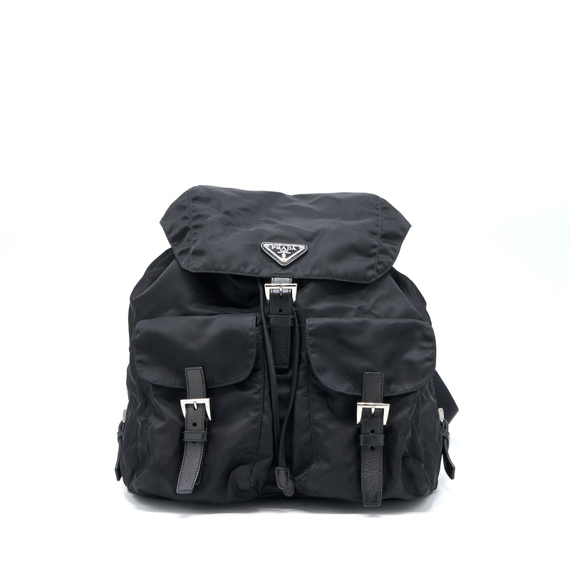 Prada Re-Nylon Backpack Black SHW