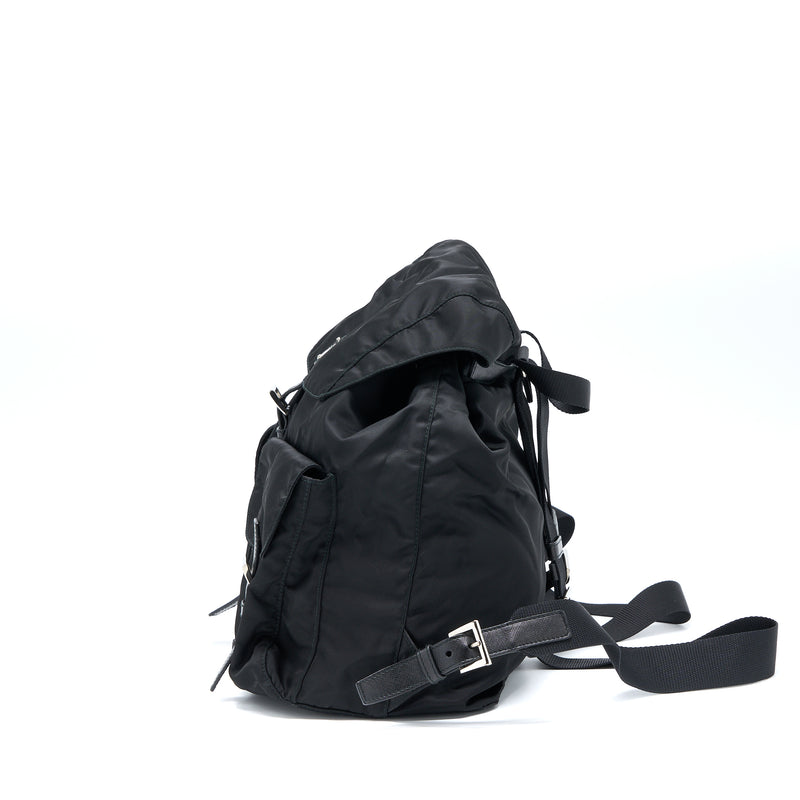 Prada Re-Nylon Backpack Black SHW