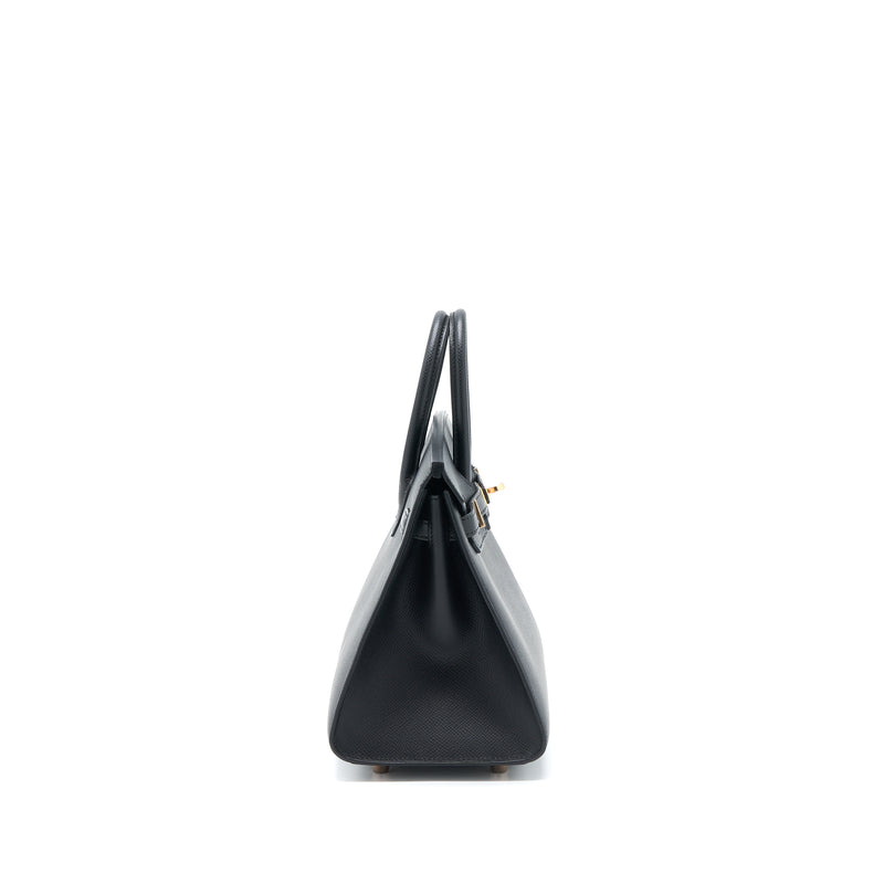 Hermes Birkin 25 Epsom Black RGHW Stamp U