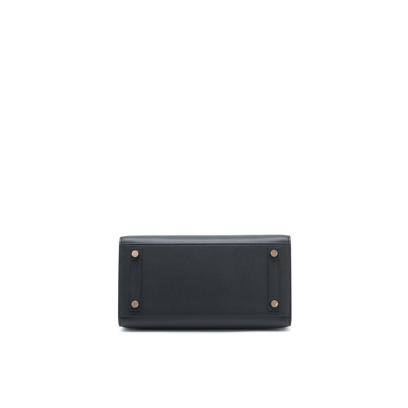 Hermes Birkin 25 Epsom Black RGHW Stamp U