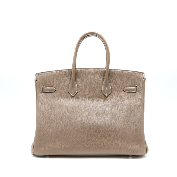 Hermes Birkin 35 Togo Etoupe SHW Stamp Square J
