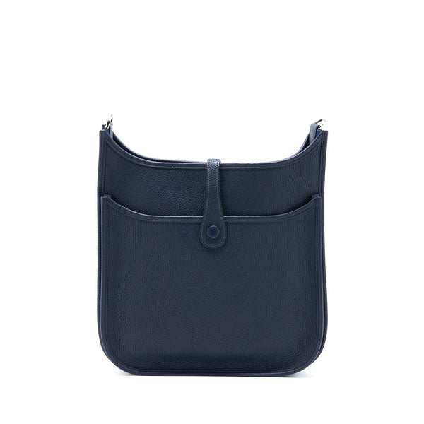Hermes Evelyne 29 Clemence Blue Nuit SHW Stamp C