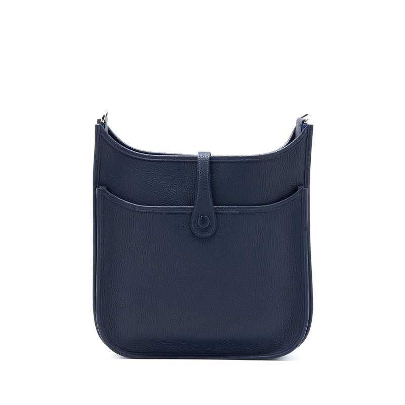 Hermes Evelyne 29 Clemence Blue Nuit SHW Stamp C