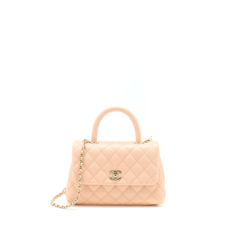 Chanel Small Coco Handle Caviar Light Pink LGHW