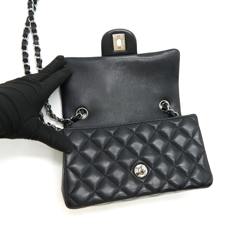 Chanel Black Mini Square Pearl Crush Flap Bag ○ Labellov ○ Buy