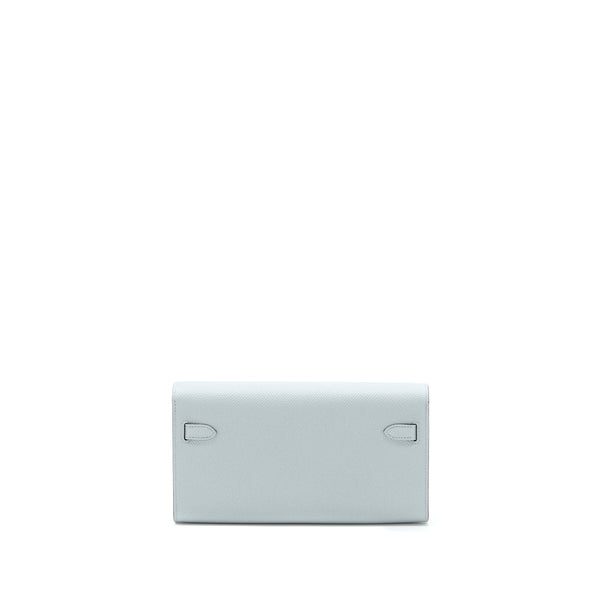 Hermes Kelly To Go Epsom Blue Glacier GHW Stamp U