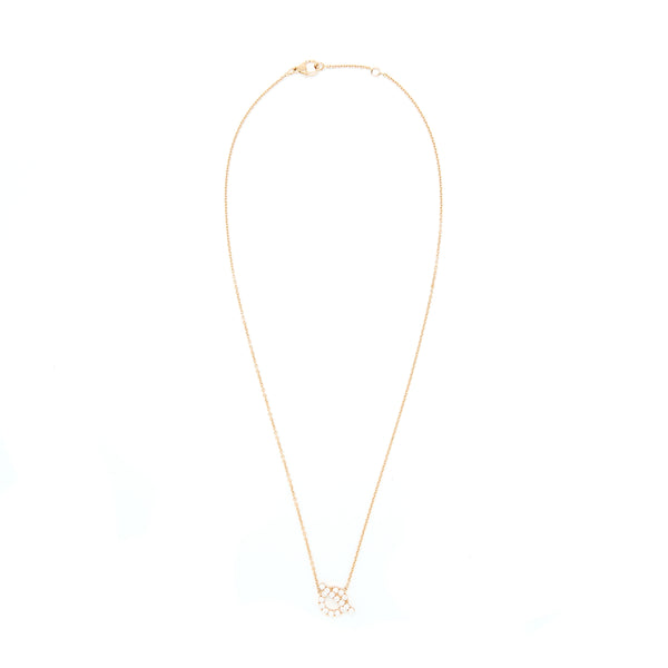 Hermes Finesse Necklace Rose Gold With Diamonds