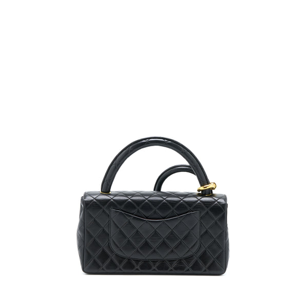Chanel Vintage 2 in 1 Single Flap Bag Lambskin Black GHW