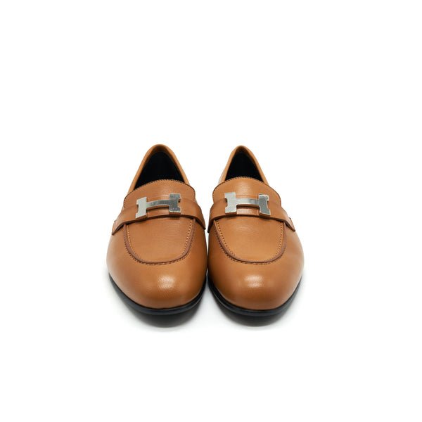 Hermes Size 37.5 Paris Loafer Gold with SHW