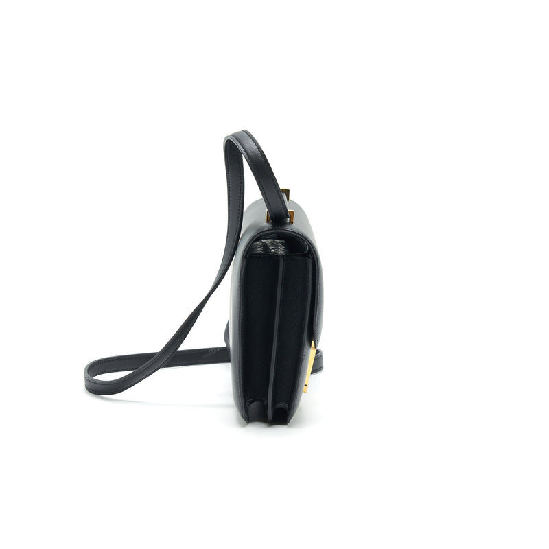 Hermes Mini Constance Swift Leather Black GHW stamp A year 2017