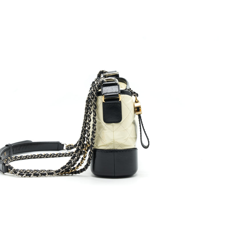 Chanel Small Gabrielle Hobo Bag Black/ White