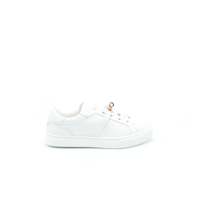 Hermes Day Sneaker Size38 Calfskin Rose Gold Plated Kelly Buckle