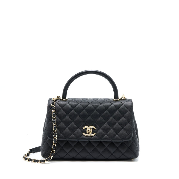 Chanel Medium Coco Handle Caviar Black LGHW