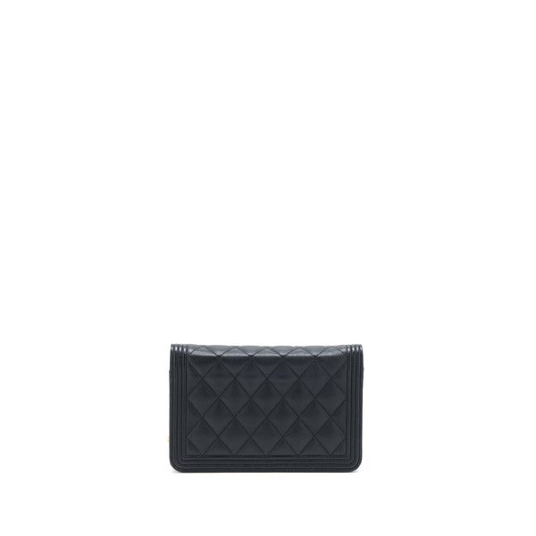 Chanel Classic Boy Wallet On Chain Caviar Black GHW